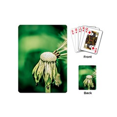 Dandelion Flower Green Chief Playing Cards (mini)  by FunnyCow