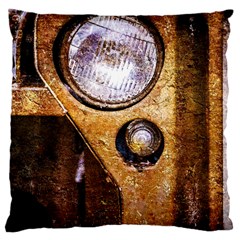 Vintage Off Roader Car Headlight Large Cushion Case (two Sides) by FunnyCow