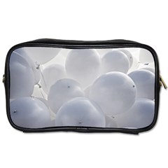 White Toy Balloons Toiletries Bags 2-side by FunnyCow