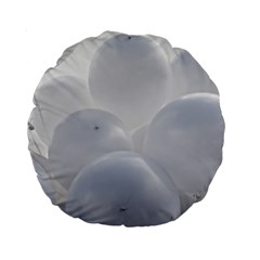 White Toy Balloons Standard 15  Premium Round Cushions by FunnyCow