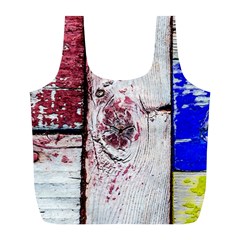 Abstract Art Of Grunge Wood Full Print Recycle Bags (l)  by FunnyCow
