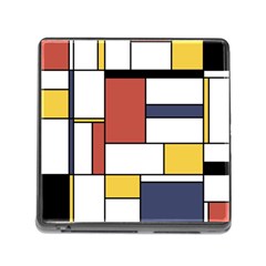 Neoplasticism Style Art Memory Card Reader (square 5 Slot) by FunnyCow
