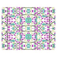 Colorful Modern Floral Baroque Pattern 7500 Double Sided Flano Blanket (medium)  by dflcprints