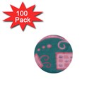 A Pink Dream 1  Mini Buttons (100 pack) 
