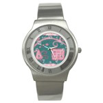 A Pink Dream Stainless Steel Watch