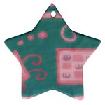 A Pink Dream Star Ornament (Two Sides)