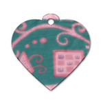 A Pink Dream Dog Tag Heart (One Side)