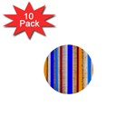 Colorful Wood And Metal Pattern 1  Mini Buttons (10 pack) 