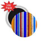 Colorful Wood And Metal Pattern 2.25  Magnets (100 pack) 