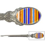 Colorful Wood And Metal Pattern Letter Opener