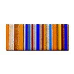 Colorful Wood And Metal Pattern Hand Towel