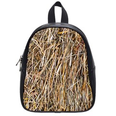 Dry Hay Texture School Bag (small) by FunnyCow