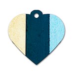 Flat Angle Dog Tag Heart (Two Sides)