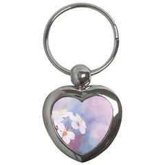 Pink Mist Of Sakura Key Chains (heart)  by FunnyCow