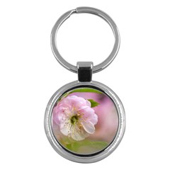 Single Almond Flower Key Chains (round)  by FunnyCow