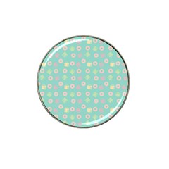 Teal Donuts And Milk Hat Clip Ball Marker (4 Pack) by snowwhitegirl