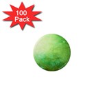 Galaxy Green 1  Mini Magnets (100 pack) 