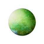 Galaxy Green Rubber Coaster (Round) 