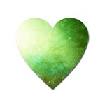 Galaxy Green Heart Magnet