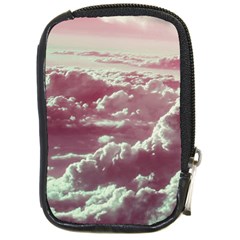In The Clouds Pink Compact Camera Leather Case by snowwhitegirl