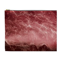 Red  Ocean Splash Cosmetic Bag (xl) by snowwhitegirl