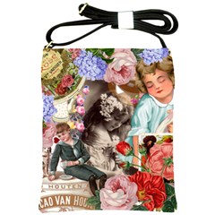 Victorian Collage Shoulder Sling Bag by snowwhitegirl