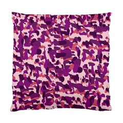 Pink Camo Standard Cushion Case (one Side) by snowwhitegirl