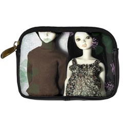 Dolls In The Grass Digital Camera Leather Case by snowwhitegirl