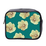 Teal Tulips Mini Toiletries Bag (Two Sides) Front