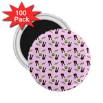 School Girl Pattern Pink 2.25  Magnets (100 pack) 