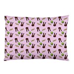 School Girl Pattern Pink Pillow Case (Two Sides)