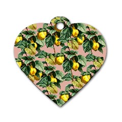 Fruit Branches Dog Tag Heart (two Sides) by snowwhitegirl
