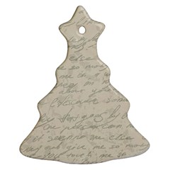 Handwritten Letter 2 Ornament (christmas Tree)  by vintage2030
