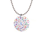 Colorful Abstract Symbols Button Necklaces