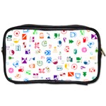 Colorful Abstract Symbols Toiletries Bag (One Side)