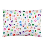 Colorful Abstract Symbols Pillow Case (Two Sides)