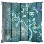 Green Tree Large Flano Cushion Case (Two Sides)