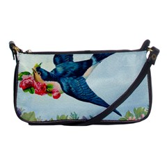Blue Bird Shoulder Clutch Bag by vintage2030