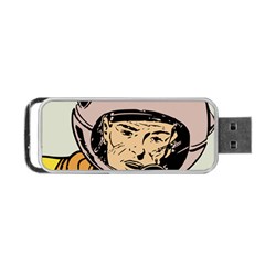 Astronaut Retro Portable Usb Flash (one Side) by vintage2030