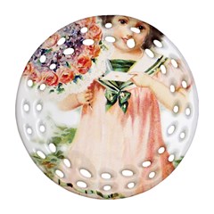 Girl 1731727 1920 Round Filigree Ornament (two Sides) by vintage2030