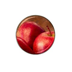 Three Red Apples Hat Clip Ball Marker by FunnyCow