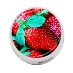 Red Strawberries 4-Port USB Hub (Two Sides) Back