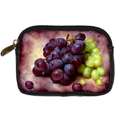 Red And Green Grapes Digital Camera Leather Case by FunnyCow