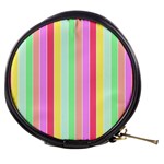 Pastel Rainbow Sorbet Deck Chair Stripes Mini Makeup Bag