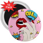 Pop Art   3  Magnets (10 pack) 
