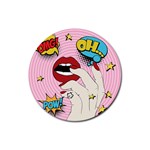 Pop Art   Rubber Coaster (Round) 