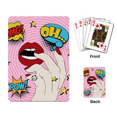 Pop Art   Playing Cards Single Design by Valentinaart