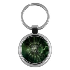 Awesome Creepy Mechanical Skull Key Chains (round)  by FantasyWorld7