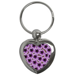 The Sky Is Not The Limit For Beautiful Big Flowers Key Chains (heart)  by pepitasart