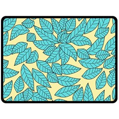 Leaves Dried Leaves Stamping Double Sided Fleece Blanket (large)  by Sapixe